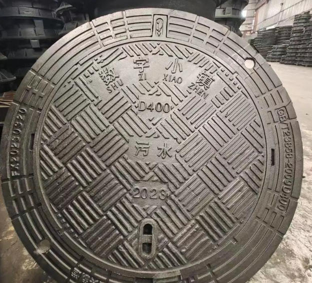 瑞溪镇球墨铸铁防沉降井盖展示